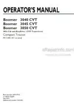 Photo 4 - New Holland Boomer 3040CVT Boomer 3045CVT Boomer 3050CVT Operators Manual Compact Tractor 47711718