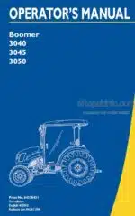 Photo 4 - New Holland Boomer 3040 Boomer 3045 Boomer 3050 Operators Manual Compact Tractor