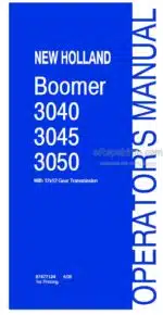 Photo 4 - New Holland Boomer 3040 Boomer 3045 Boomer 3050 Operators Manual Compact Tractor 87477124
