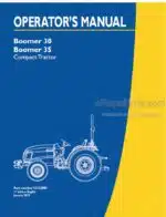 Photo 5 - New Holland Boomer 30 Boomer 35 Operators Manual Compact Tractor