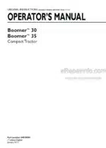 Photo 4 - New Holland Boomer 30 Boomer 35 Operators Manual Compact Tractor