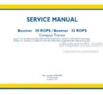 Photo 4 - New Holland Boomer 30 Boomer 35 ROPS Service Manual Compact Tractor 47916997