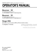 Photo 4 - New Holland Boomer 30 Boomer 35 Stage IIIA Operators Manual Compact Tractor 51559570