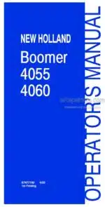 Photo 4 - New Holland Boomer 4055 Boomer 4060 Operators Manual Tractor 87477192
