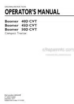 Photo 4 - New Holland Boomer 40D CVT Boomer 45D CVT Boomer 50D CVT Operators Manual Compact Tractor 48028209