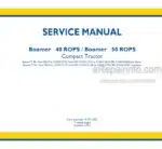 Photo 4 - New Holland Boomer 40 Boomer 50 ROPS Service Manual Compact Tractor 47917001