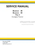 Photo 4 - New Holland Boomer 40 50 Tier 3 Service Manual Compact Tractor 47698299