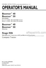 Photo 4 - New Holland Boomer 40 Boomer 50 Stage IIIA Operators Manual Compact Tractor 47980830