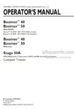 Photo 4 - New Holland Boomer 40 Boomer 50 Stage IIIA Operators Manual Compact Tractor 47980830