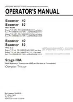 Photo 4 - New Holland Boomer 40 Boomer 50 Stage IIIA Operators Manual Compact Tractor 51559578