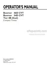 Photo 4 - New Holland Boomer 46D CVT Boomer 54D CVT Tier 4B Final Operators Manual Compact Tractor 48028213