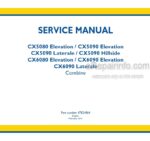Photo 4 - New Holland CX5090 CX6080 CX6090 / Laterale Elevation Hillside Series Service Manual Combine 47824864