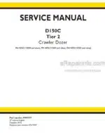 Photo 4 - New Holland D150C Tier 2 Service Manual Crawler Dozer 47907877