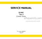 Photo 4 - New Holland D180C Tier 4 Service Manual Crawler Dozer 47645621