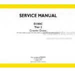 Photo 4 - New Holland D180C Tier 2 Service Manual Crawler Dozer 47907879