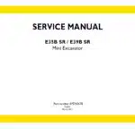 Photo 5 - New Holland E35BSR E39BSR Service Manual Mini Excavator 47574267B