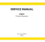 Photo 5 - New Holland E485C Service Manual Crawler Excavator 47483341A