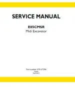 Photo 5 - New Holland E85CMSR Service Manual Midi Excavator 47516729A