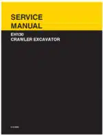 Photo 5 - New Holland EH130 Service Manual Crawler Excavator 6-75760NA