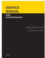 Photo 5 - New Holland EH45 Service Manual Compact Excavator 6-75750NA