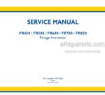 Photo 4 - New Holland FR450 FR500 FR600 FR700 FR850 Service Manual Forage Harvester
