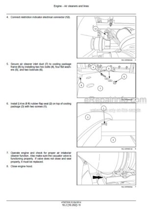 Photo 8 - New Holland EH45 Service Manual Compact Excavator 6-75750NA