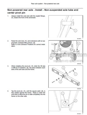 Photo 2 - New Holland H8040 Service Manual Self-Propelled Windrower 47487694