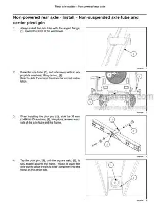 Photo 3 - New Holland H8040 Service Manual Self-Propelled Windrower 47487694