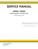 Photo 5 - New Holland H8060 H8080 Service Manual Self-Propelled Windrower 47487696