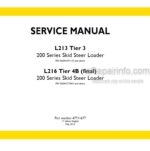 Photo 4 - New Holland L213 L216 Service Manual Skid Steer Loader 47711677