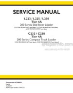 Photo 4 - New Holland L223 L225 L230 C232 C238 Service Manual Skid Steer And Compact Track Loader 47540694