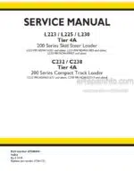 Photo 4 - New Holland L223 L225 L230 C232 C238 Service Manual Skid Steer And Compact Track Loader 47540694