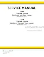 Photo 4 - New Holland L230 C238 Tier 4B (final) Service Manual Skid Steer And Compact Track Loader 47685160