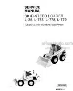 Photo 5 - New Holland L35 L775 L778 L779 Service Manual Skid Steer Loader 40003531