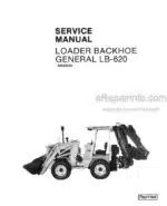 Photo 4 - New Holland LB620 Service Manual Loader Backhoe 40062010