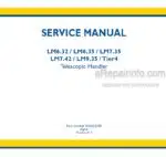 Photo 5 - New Holland LM6.32 LM6.35 LM7.35 LM7.42 LM9.35 Tier4 Service Manual Telescopic Handler 47632315B