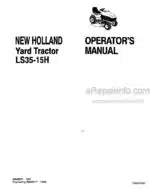 Photo 3 - New Holland LS35-15H Operators Manual Yard Tractor 42643511