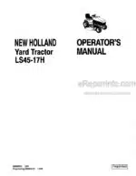 Photo 4 - New Holland LS45-17H Operators Manual Yard Tractor 42644511
