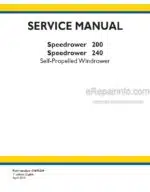 Photo 5 - New Holland Speedrower 200 Speedrower 240 Service Manual Self-Propelled Windrower 47698329