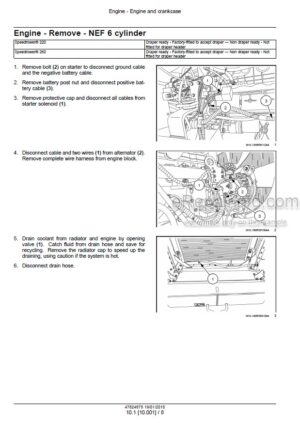 Photo 13 - New Holland Speedrower 220 260 Service Manual Self-Propelled Windrower 47824875