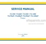 Photo 4 - New Holland T4.75F T4.85F T4.95F T4.105F T4.75LP T4.85LP T4.95LP T4.105LP Service Manual Tractor 47888360