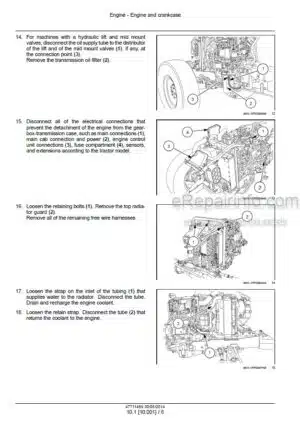 Photo 2 - New Holland T4.75 Power Star Tier 4B (final) Service Manual Tractor 47711469