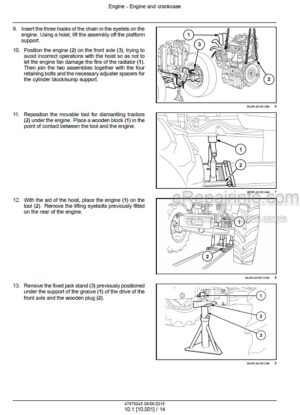 Photo 3 - New Holland T4.90 T4.100 T4.110 T4.120 Tier 4B (final) Service Manual Tractor 47878245