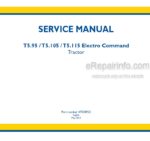 Photo 4 - New Holland T5.95 T5.105 T5.115 Electro Command Service Manual Tractor 47538922