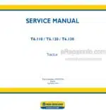 Photo 3 - New Holland T6.110 T6.120 T6.130 Service Manual Tractor 47705279