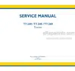 Photo 4 - New Holland T7.240 T7.245 T7.260 Service Manual Tractor 47770440A