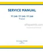 Photo 4 - New Holland T7.240 T7.245 T7.260 Tier 3 Service Manual Tractor 47770440
