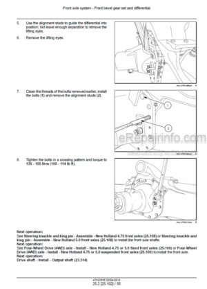 Photo 2 - New Holland T8.275 T8.300 T8.330 T8.360 T8.390 T8.420 CVT Service Manual Tractor 47533595
