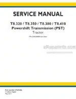 Photo 5 - New Holland T8.320 T8.350 T8.380 T8.410 T8.435 Service Manual Tractor 47685450
