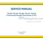 Photo 5 - New Holland T8.320 T8.350 T8.380 T8.410 T8.435 Service Manual Tractor 47794970